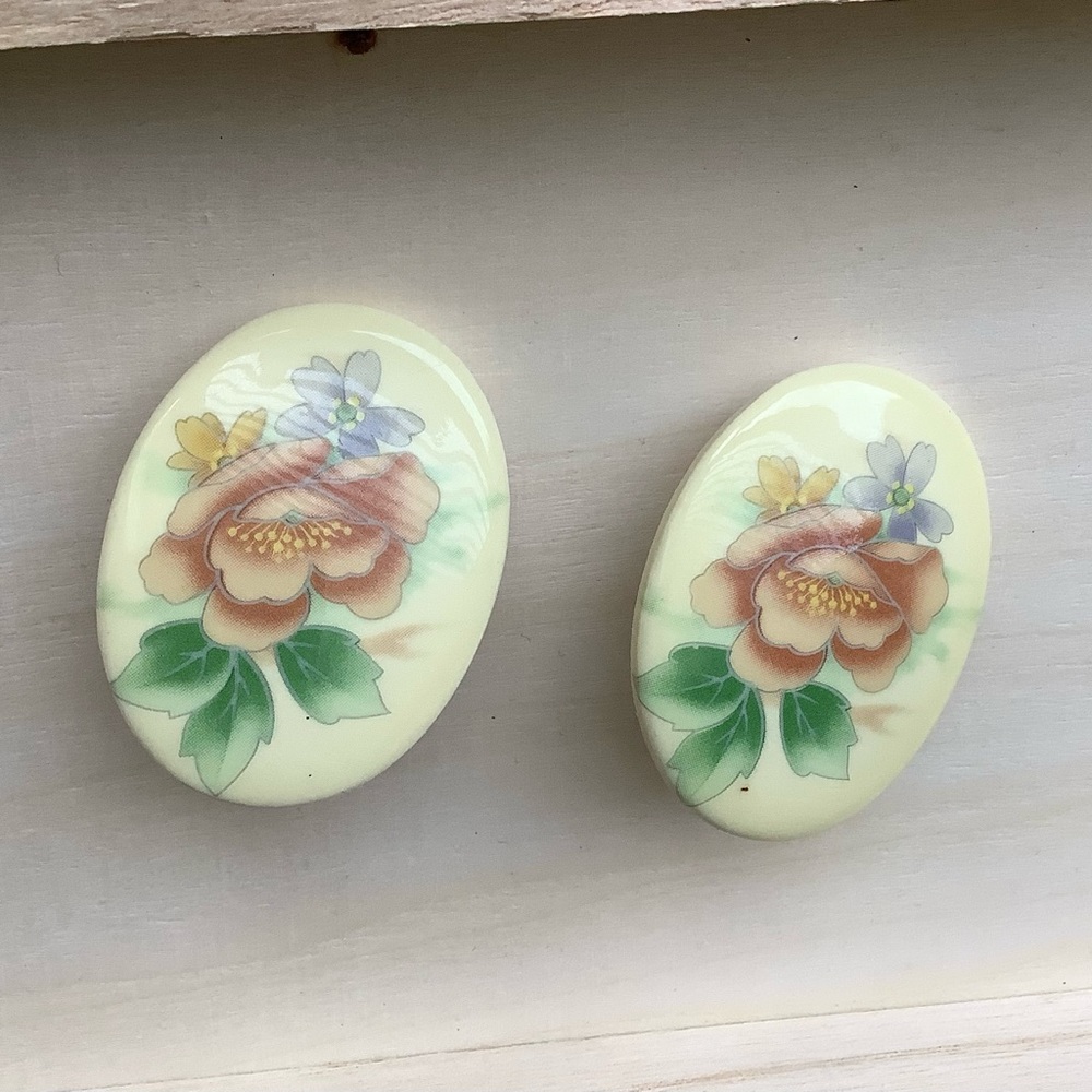 New vintage ceramic earrings